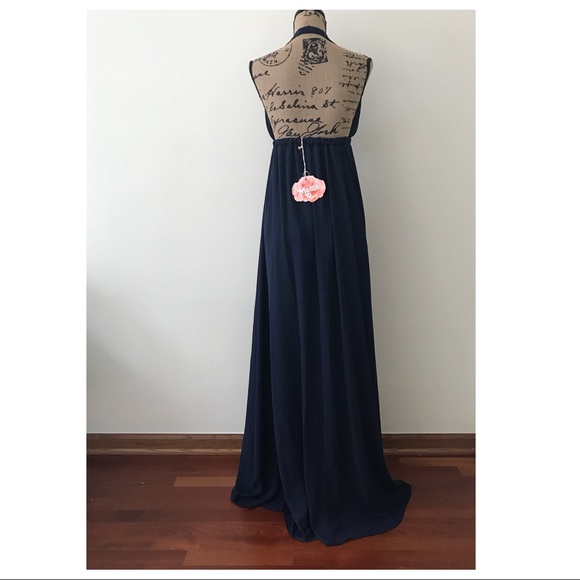 SHOW ME YOUR MUMU NAVY MAXI GOWN DRESS - Picture 6 of 7